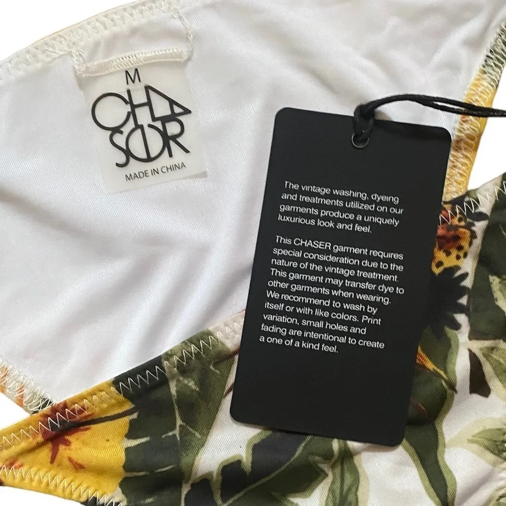 Chaser Hibiscus Jungle Bikini Bottom NWT‎